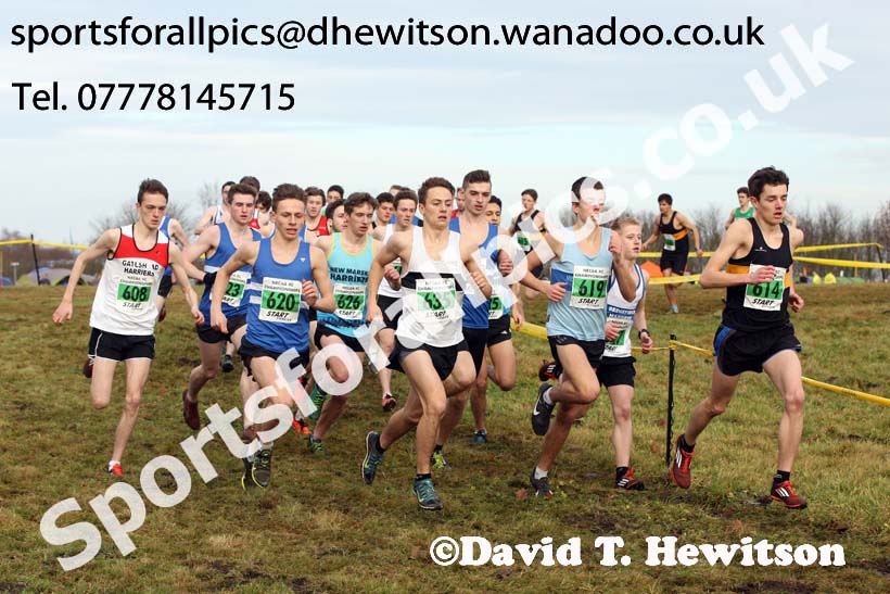 Mens under-20s North Eastern Cross Country, Aykley Heads, Durham. Photo: David T. Hewitson/Sports for All Pics